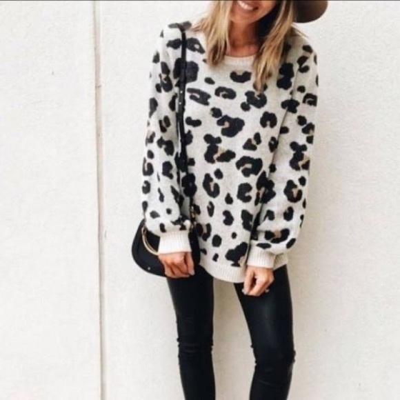 Loft Leopard print sweater NWT - Picture 6 of 7